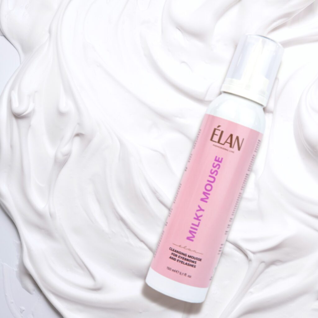 ELAN MILKY MOUSSE cleansing mousse for eyebrows and eyelashes