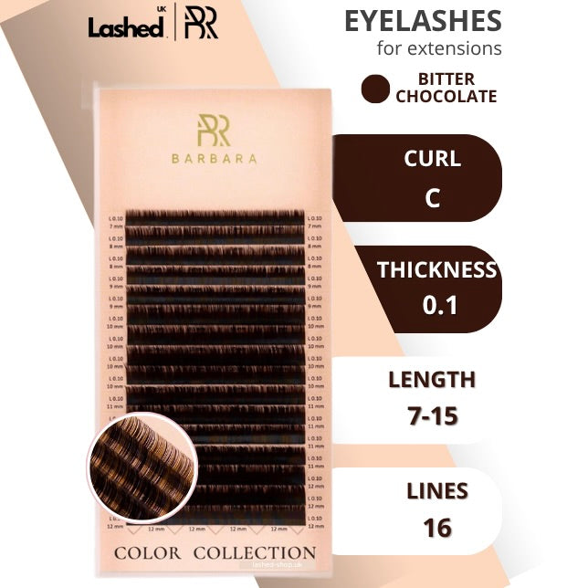 BARBARA Brown Individual Lashes