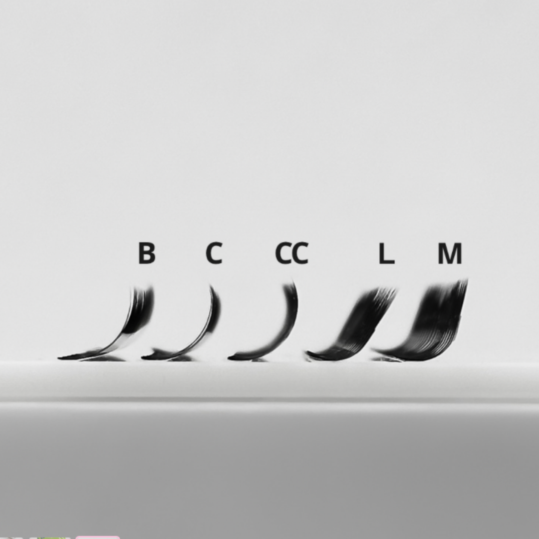 Easy Ko Pre Made Lash Fans Black 7-13 C M