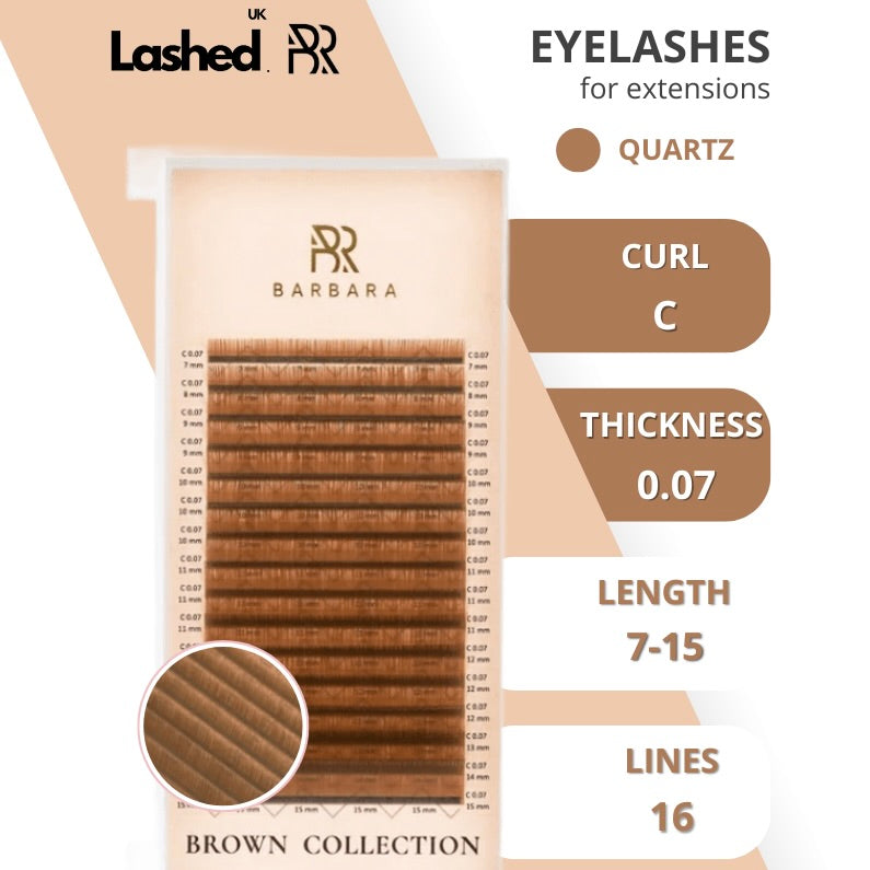 BARBARA Brown Individual Lashes