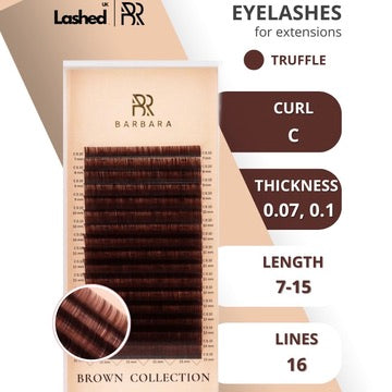 BARBARA Brown Individual Lashes