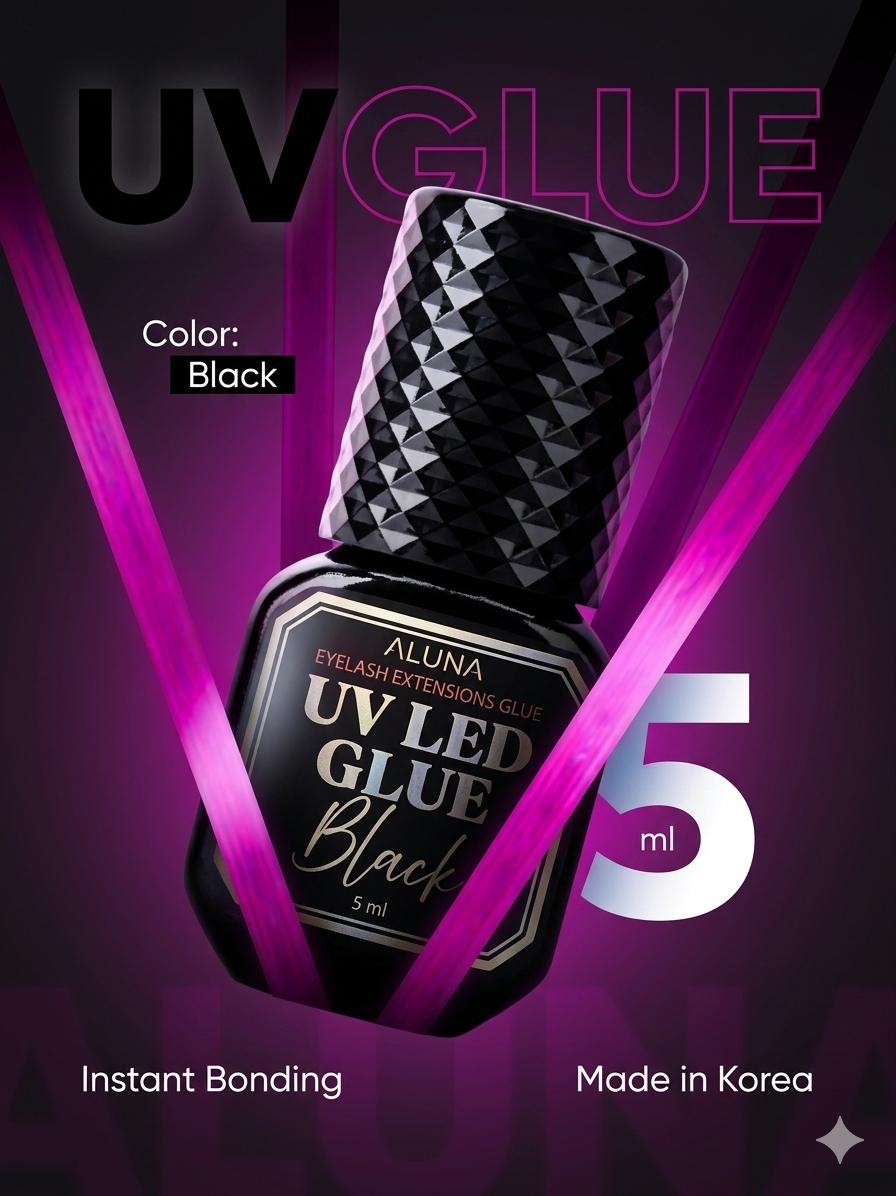 ALUNA UV LED GLUE Black 5ml