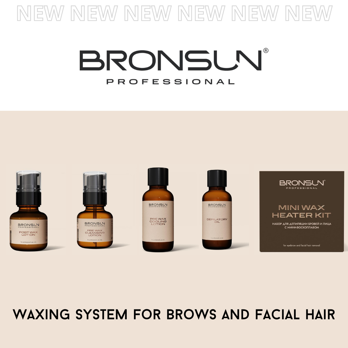 BRONSUN Waxing System for Brows and Facial Hair