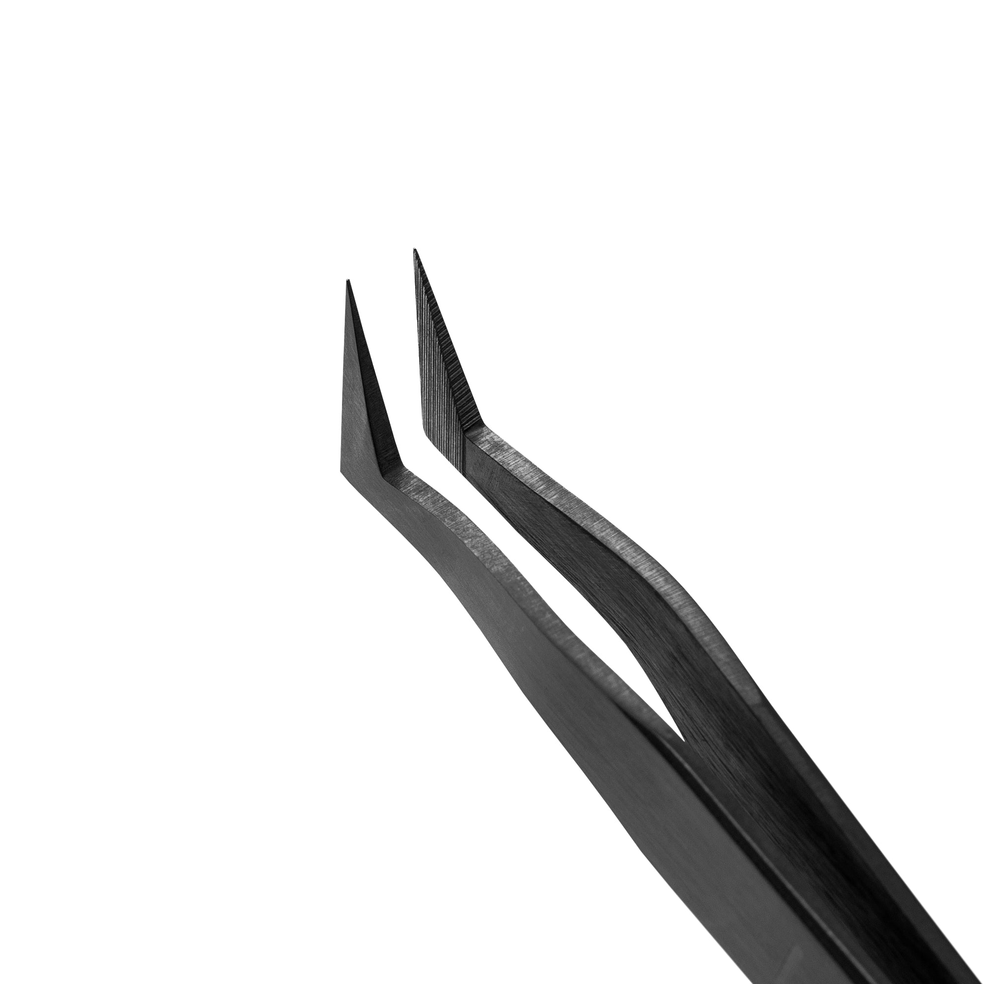 Eyelash Extension Tweezers NanoFiber Lovely, Grace Elegante Black series, Boot